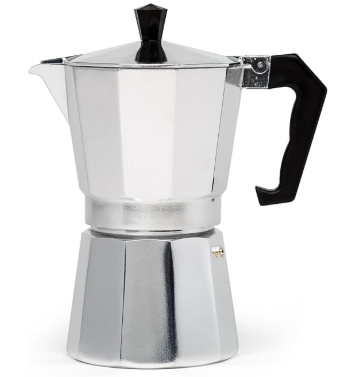 Primula Cafetera Clásica de Estufa para Espresso y Café, Olla Moka para Preparación de Café Italiano y Cubano, Cafetera Greca, Cafeteras, 6 Tazas de Espresso cafetera